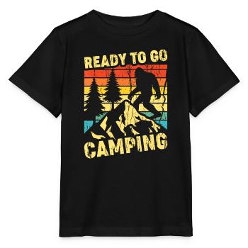 Ready To Go Camping Funny Bigfoot Campingcampersca - Stanley/Stella MINI CREATOR Kids’ T-Shirt - black - Front - Mikhail (115cm)