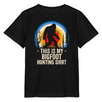 Bigfoot-Jagd Dies ist meine Jagd auf Bigfootbigfoot - Stanley/Stella Kinder T-Shirt MINI CREATOR  - Schwarz - Vorne - Mikhail (115cm)