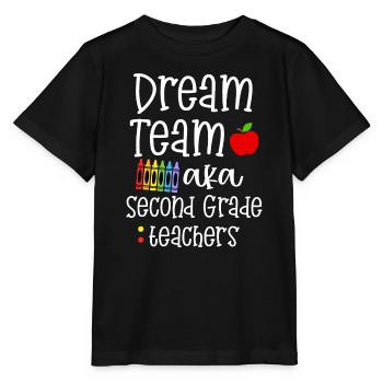 Dreamteam der zweiten Klasse Lustige Lehrer Zurück zu - Stanley/Stella Kinder T-Shirt MINI CREATOR  - Schwarz - Vorne - Mikhail (115cm)