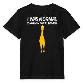 Lustige Gummi Huhn Geschenk Männer Frauen Gummi Huhn - Stanley/Stella Kinder T-Shirt MINI CREATOR  - Schwarz - Vorne - Mikhail (115cm)