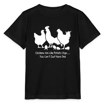 Hen Humor Lustige Kinder Hühnerhemden für Chicken Lo - Stanley/Stella Kinder T-Shirt MINI CREATOR  - Schwarz - Vorne - Mikhail (115cm)