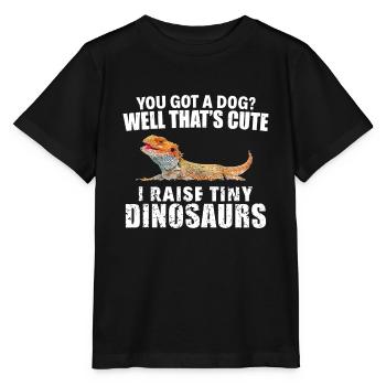 J’élève de minuscules dinosaures Drôle de dragon barbu Pet Li - T-shirt bio MINI CREATOR Stanley/Stella Enfant - noir - Devant - Mikhail (115cm)
