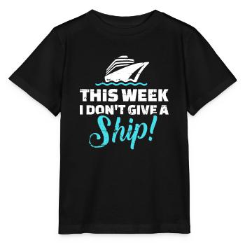 Kreuzfahrt diese Woche Ich gebe kein Schiff - Stanley/Stella Kinder T-Shirt MINI CREATOR  - Schwarz - Vorne - Mikhail (115cm)