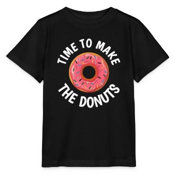 Zeit, die Donuts zu machen - Stanley/Stella Kinder T-Shirt MINI CREATOR  - Schwarz - Vorne - Mikhail (115cm)