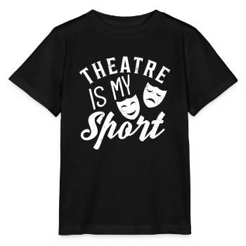 Ich liebe Theater ist mein Sport Theater Leben lustig Thea - Stanley/Stella Kinder T-Shirt MINI CREATOR  - Schwarz - Vorne - Mikhail (115cm)