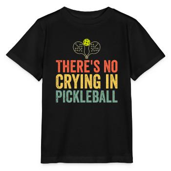 Es gibt kein Weinen in Pickleballpeace Liebe Pickleba - Stanley/Stella Kinder T-Shirt MINI CREATOR  - Schwarz - Vorne - Mikhail (115cm)