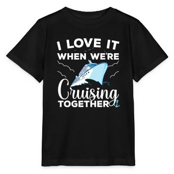 Cool Cruise Art Hommes Femmes Croisière Amant Matching - T-shirt bio MINI CREATOR Stanley/Stella Enfant - noir - Devant - Mikhail (115cm)