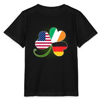 ADN des racines allemandes et irlandaises américaines - T-shirt bio MINI CREATOR Stanley/Stella Enfant - noir - Devant - Mikhail (115cm)