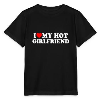 J’aime ma petite amie chaude GF Je coeur ma fille chaude - T-shirt bio MINI CREATOR Stanley/Stella Enfant - noir - Devant - Mikhail (115cm)