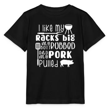 J’aime mes casiers gros mes fesses frottées et le porc tiré, - T-shirt bio MINI CREATOR Stanley/Stella Enfant - noir - Devant - Mikhail (115cm)