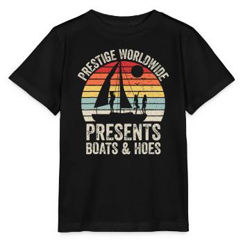 Vintage Retro Prestige Worldwide präsentiert Boote und - Stanley/Stella Kinder T-Shirt MINI CREATOR  - Schwarz - Vorne - Mikhail (115cm)