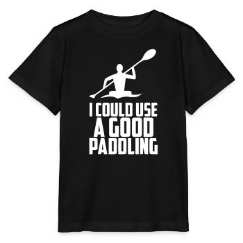 Kayak Canoe Accessories Supplies Boating Rafting - Stanley/Stella MINI CREATOR Kids’ T-Shirt - black - Front - Mikhail (115cm)