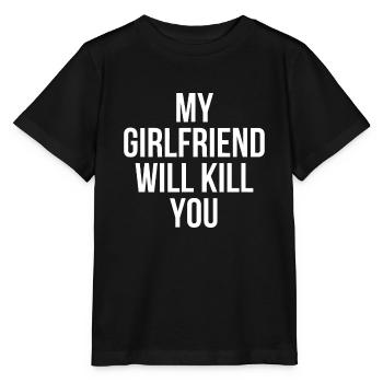Ma petite amie va te tuer Relationrester à l’écart - T-shirt bio MINI CREATOR Stanley/Stella Enfant - noir - Devant - Mikhail (115cm)
