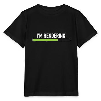 Ich rendere - Video Editor Editing Filmemacher Vid - Stanley/Stella Kinder T-Shirt MINI CREATOR  - Schwarz - Vorne - Mikhail (115cm)