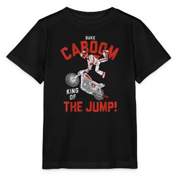 Pixar 4 Duke Caboom Der König des Springens - Stanley/Stella Kinder T-Shirt MINI CREATOR  - Schwarz - Vorne - Mikhail (115cm)