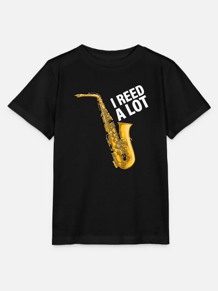 I Reed A Lot Saksofonista Muzyk jazzowy Saxoph - Stanley/Stella T-shirt MINI CREATOR til børn - sort