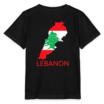 Libanon Flagge Zeder Beirut Libanesisch Arabisch Ara - Stanley/Stella Kinder T-Shirt MINI CREATOR  - Schwarz - Vorne - Mikhail (115cm)