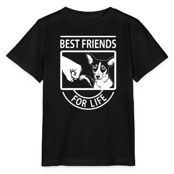 Rat Terrier - Meilleurs amis pour la vie - T-shirt bio MINI CREATOR Stanley/Stella Enfant - noir - Devant - Mikhail (115cm)