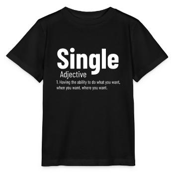 Beziehung Single Adjektiv Definition Lustige Sünde - Stanley/Stella Kinder T-Shirt MINI CREATOR  - Schwarz - Vorne - Mikhail (115cm)