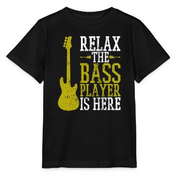 Bassiste Guitariste Guitariste Ecole de Musique Vintage - T-shirt bio MINI CREATOR Stanley/Stella Enfant - noir - Devant - Mikhail (115cm)