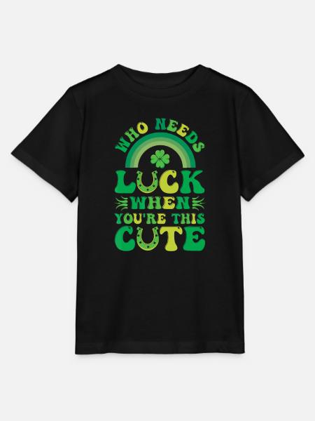 Fête de la Saint-Patrick - T-shirt bio MINI CREATOR Stanley/Stella Enfant - noir