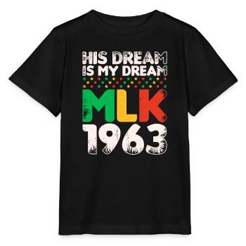 Vintage Sein Traum ist mein Traum! MLK, Martin Luther - Stanley/Stella Kinder T-Shirt MINI CREATOR  - Schwarz - Vorne - Mikhail (115cm)