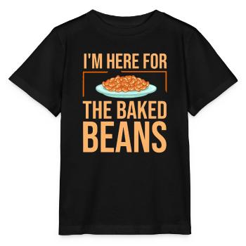 Gebackene Bohnen Lustige Bohnen aus der Dose - Stanley/Stella Kinder T-Shirt MINI CREATOR  - Schwarz - Vorne - Mikhail (115cm)