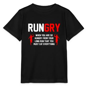 Course de fond - XC Run Runner - T-shirt bio MINI CREATOR Stanley/Stella Enfant - noir - Devant - Mikhail (115cm)