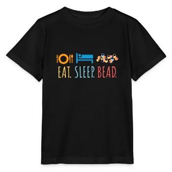 Essen Schlaf Perle Perle Custom Schmuck Maker Beadin - Stanley/Stella Kinder T-Shirt MINI CREATOR  - Schwarz - Vorne - Mikhail (115cm)