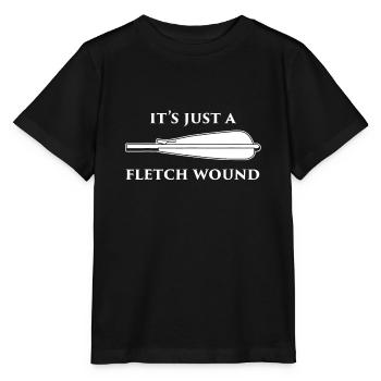 Just a Fletch Wound Funny Archers Traditional Arch - Stanley/Stella MINI CREATOR Kids’ T-Shirt - black - Front - Mikhail (115cm)