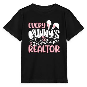 Makler Ostern Immobilienmakler - Stanley/Stella Kinder T-Shirt MINI CREATOR  - Schwarz - Vorne - Mikhail (115cm)