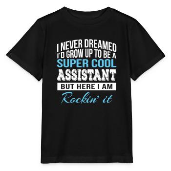 Funny Assistant Gift Admin - Stanley/Stella MINI CREATOR Kids’ T-Shirt - black - Front - Mikhail (115cm)