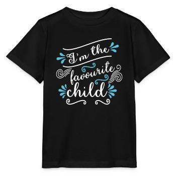 Ich bin das Lieblingskind Lustiger Witz Familien-Matching - Stanley/Stella Kinder T-Shirt MINI CREATOR  - Schwarz - Vorne - Mikhail (115cm)