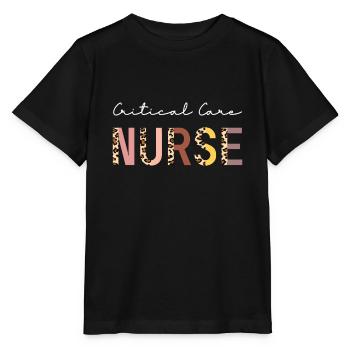 Infirmière en soins intensifs Infirmière en soins intensifs Infirmière en soins intensifs Nursi - T-shirt bio MINI CREATOR Stanley/Stella Enfant - noir - Devant - Mikhail (115cm)