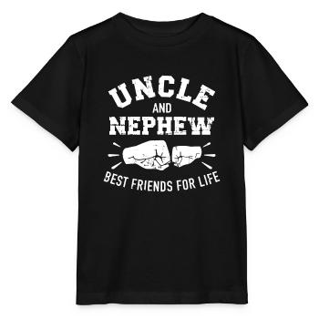 Oncle et neveu Amis pour la vie - T-shirt bio MINI CREATOR Stanley/Stella Enfant - noir - Devant - Mikhail (115cm)