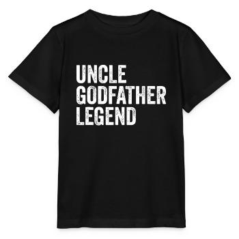 Homme Oncle Parrain Légende Drôle de cadeau pour une faveur - T-shirt bio MINI CREATOR Stanley/Stella Enfant - noir - Devant - Mikhail (115cm)