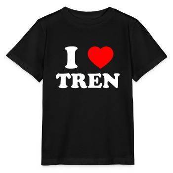 Drôle de citation d’entraînement J’aime Tren I Heart Tren Bodyb - T-shirt bio MINI CREATOR Stanley/Stella Enfant - noir - Devant - Mikhail (115cm)