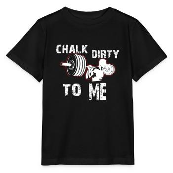 Kreide Schmutzig Zu Mir Gewichtheben Fitnessstudio Workout Motiva - Stanley/Stella Kinder T-Shirt MINI CREATOR  - Schwarz - Vorne - Mikhail (115cm)