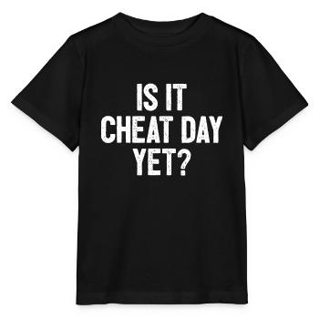 Drôle d’entraînement Fitness Gym Training I Is It Cheat D - T-shirt bio MINI CREATOR Stanley/Stella Enfant - noir - Devant - Mikhail (115cm)