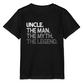 Onkel Geschenk Der Mann Mythos Legendeold der Mythos - Stanley/Stella Kinder T-Shirt MINI CREATOR  - Schwarz - Vorne - Mikhail (115cm)