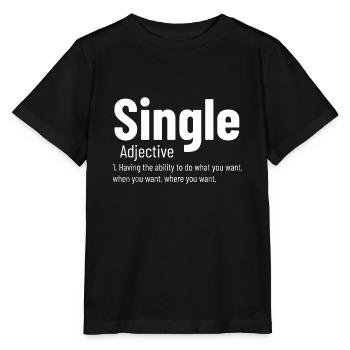 Relationship Single Adjective Definition Funny Sin - Stanley/Stella MINI CREATOR Kids’ T-Shirt - black - Front - Mikhail (115cm)
