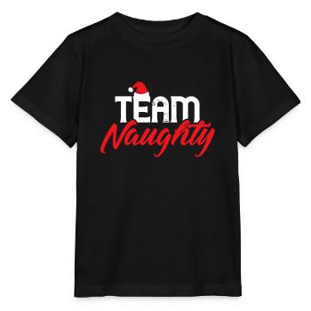 Team Naughty, Couple Matching Outfit Team - Stanley/Stella MINI CREATOR Kids’ T-Shirt - black - Front - Mikhail (115cm)