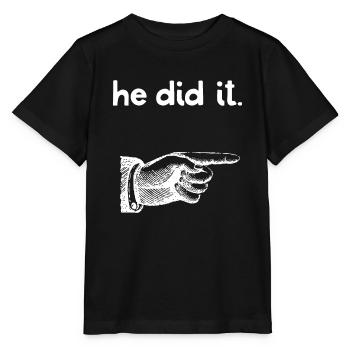 C’est drôle qu’il l’ait fait pointer du doigt correspondant frère Sist - T-shirt bio MINI CREATOR Stanley/Stella Enfant - noir - Devant - Mikhail (115cm)