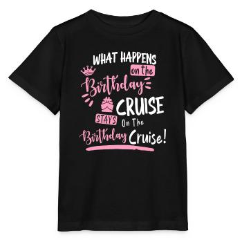 Nouveauté Ma croisière d’anniversaire Croisière amusante, Pour les femmes - T-shirt bio MINI CREATOR Stanley/Stella Enfant - noir - Devant - Mikhail (115cm)
