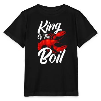 Écrevisses pour hommes Bouillir Drôle d’écrevisse Roi de l’ébullition - T-shirt bio MINI CREATOR Stanley/Stella Enfant - noir - Devant - Mikhail (115cm)