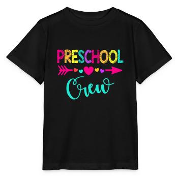 Vorschul-Crew-Lehrer 1. Schultag - Stanley/Stella Kinder T-Shirt MINI CREATOR  - Schwarz - Vorne - Mikhail (115cm)