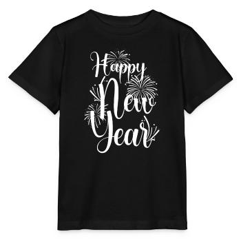 New Years Eve 2023 Celebration Party Gift Happy Ne - Stanley/Stella MINI CREATOR Kids’ T-Shirt - black - Front - Mikhail (115cm)