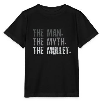 Mullet, L’homme Le mythe Le mulet - T-shirt bio MINI CREATOR Stanley/Stella Enfant - noir - Devant - Mikhail (115cm)