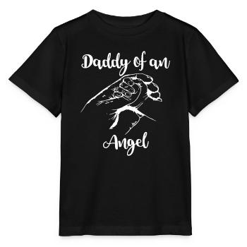 Mens Daddy Of An Angel Pregnancy Loss Miscarriages - Stanley/Stella MINI CREATOR Kids’ T-Shirt - black - Front - Mikhail (115cm)
