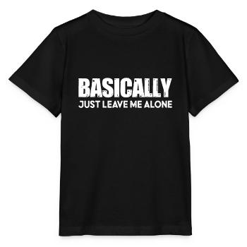 Im Grunde lass mich einfach in Ruhebis spät in die Nacht arbeiten - Stanley/Stella Kinder T-Shirt MINI CREATOR  - Schwarz - Vorne - Mikhail (115cm)